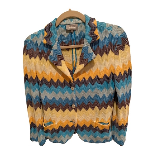 Missoni Sport Bright Stripe Blazer size 42